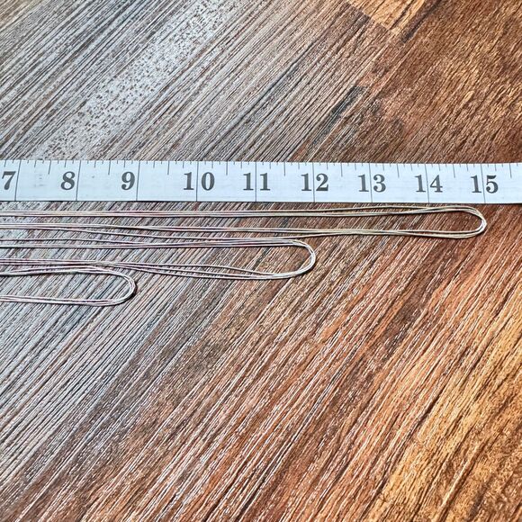 Vintage 925 Sterling Multi Strand Liquid Silver Necklace Set 18" 24" 30" Pollack - Picture 16 of 16